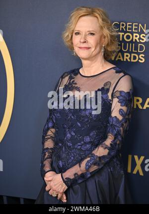 Los Angeles, USA. Februar 2024. Los Angeles, Usa. Februar 2024. Jobeth Williams nimmt am Samstag, den 24. Februar 2023, an den 30. Jährlichen sag Awards im Shrine Auditorium and Expo Hall in Los Angeles, Kalifornien, Teil. Foto: Chris Chew/UPI Credit: UPI/Alamy Live News Credit: UPI/Alamy Live News Stockfoto