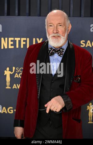 Los Angeles, USA. Februar 2024. Los Angeles, Usa. Februar 2024. Simon Jones nimmt am Samstag, den 24. Februar 2023, an den 30. Jährlichen sag Awards im Shrine Auditorium and Expo Hall in Los Angeles, Kalifornien, Teil. Foto: Chris Chew/UPI Credit: UPI/Alamy Live News Credit: UPI/Alamy Live News Stockfoto