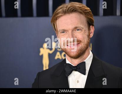 Los Angeles, USA. Februar 2024. Los Angeles, Usa. Februar 2024. Finneas nimmt an den 30. Jährlichen sag Awards im Shrine Auditorium and Expo Hall in Los Angeles, Kalifornien, am Samstag, den 24. Februar 2023 Teil. Foto: Chris Chew/UPI Credit: UPI/Alamy Live News Credit: UPI/Alamy Live News Stockfoto