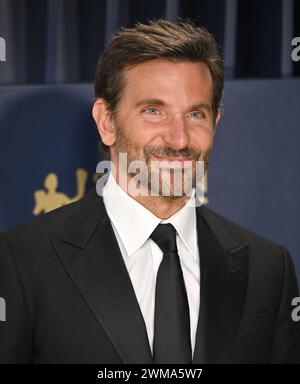 Los Angeles, USA. Februar 2024. Los Angeles, Usa. Februar 2024. Bradley Cooper nimmt an den 30. Jährlichen sag Awards im Shrine Auditorium and Expo Hall in Los Angeles, Kalifornien, am Samstag, den 24. Februar 2023 Teil. Foto: Chris Chew/UPI Credit: UPI/Alamy Live News Credit: UPI/Alamy Live News Stockfoto