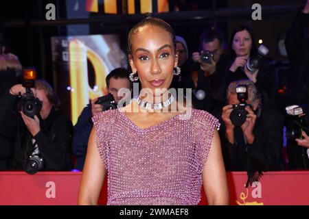 Hadnet Tesfai bei der Ankunft zur Abschluss Feier am Berlinale Palast der 74. Internationale Filmfestspiele Berlinale am 24.02.2024 in Berlin Berlinale 2024- Abschlussfeier Stockfoto