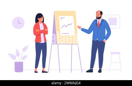 Team- und Kommunikationsmitarbeiter, Erfolgskonzept Stock Vektor