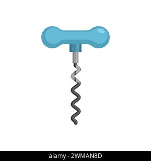 Symbol für Korkenzieher. Korkenzieher der Weinflasche Stock Vektor