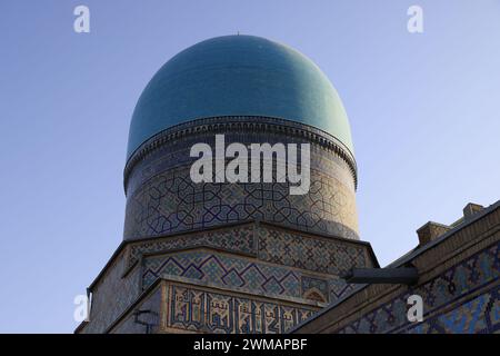 Tilya Kori Madrasa, Samarkand, Usbekistan Stockfoto