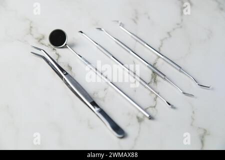 Zahnarzt professionelle Werkzeuge medizinische Geräte Stockfoto