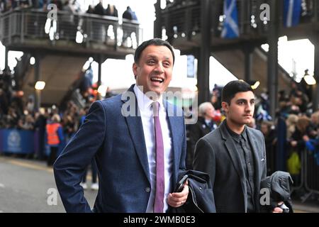 Scottish Gas Murrayfield Stadium. Edinburgh, Großbritannien. Februar 2024. UK.die Mens Guinness Six Nations spielen Schottland gegen England Anas Sarwar, Anas Sarwar, Anführer der Scottish Labour Party, trifft im Stadion ein. Quelle: eric mccowat/Alamy Live News Stockfoto