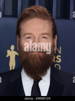 LOS ANGELES, KALIFORNIEN, USA – 24. FEBRUAR 2024: Kenneth Branagh kommt zu den 30. Jährlichen Screen Actors Guild Awards im Shrine Auditorium und in der Expo Hall in Los Angeles, Kalifornien, USA. (Foto: Xavier Collin/Image Press Agency) Stockfoto