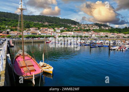 Darsena, Muros, Ria de Muros e Noia, PROVINZ Coruña, Galicien, Spanien Stockfoto