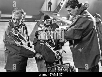 WENN WELTEN ZUSAMMENSTOSSEN 1951 Paramount Pictures Film. Die Auserwählten bereiten sich auf das Raumschiff vor Stockfoto