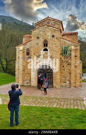 Kirche von San Miguel de Lillo, Oviedo, Asturien, Spanien Stockfoto