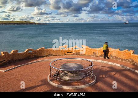 Jardines de Piquio, Playa El Sardinero Strand, Santander, Kantabrien, Spanien, Europa Stockfoto