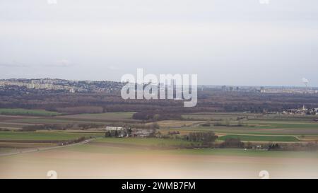 Die Heimenburg ist die Ruine einer Hochburg über der Stadt Hainburg an der Donau in Niederösterreich Stockfoto