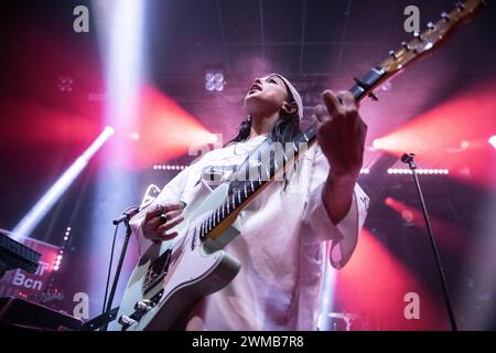 Marlena tritt am 23. Februar 2024 im Sala Apolo in Barcelona auf. Fotograf: Ale Espaliat Stockfoto