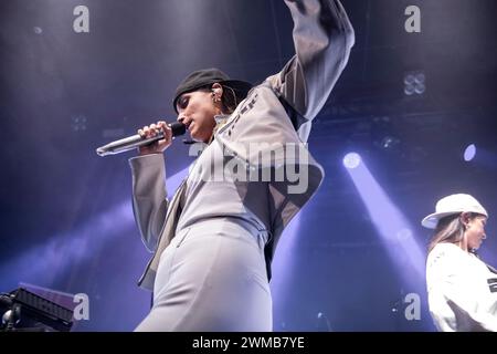 Marlena tritt am 23. Februar 2024 im Sala Apolo in Barcelona auf. Fotograf: Ale Espaliat Stockfoto