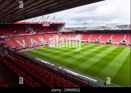 ENSCHEDE, Stadion Grolsch Veste, 25-02-2024 , Saison 2023 / 2024 , Dutch Eredivisie Football Overview Stadion vor dem Spiel Twente - Go Ahead Eagles Stockfoto