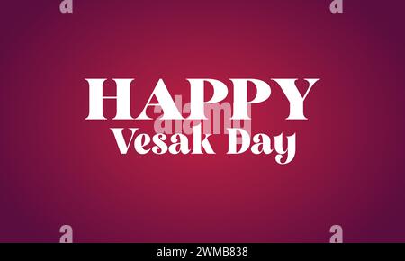 Happy Vesak Day stilvolles Design mit Illustrationen Stock Vektor