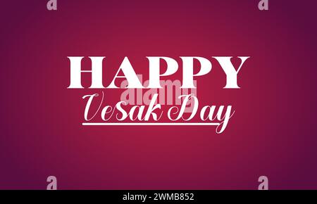 Happy Vesak Day stilvolles Design mit Illustrationen Stock Vektor