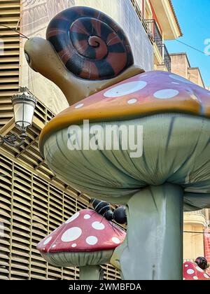 Calle de las Setas oder die Pilzstraße in Alicante, Spanien Stockfoto