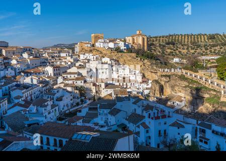 Setenil de Las Bodegas, Spanien Stockfoto
