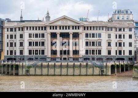 Vintner's Hall, Upper Thames Street, City of London, Sitz der Vintner's Company, die 1396 ihre Royal Charter erhielt und im Weinhandel tätig ist Stockfoto