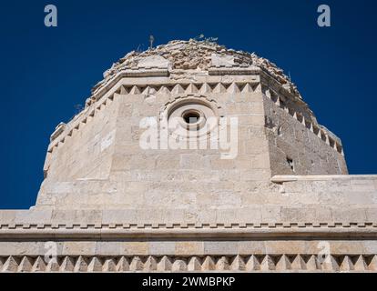 Kirche San Felice im archäologischen Bereich von Balsignano, Stadt Modugno, Provinz Bari, Region Apulien, Süditalien - 10. Jahrhundert Stockfoto