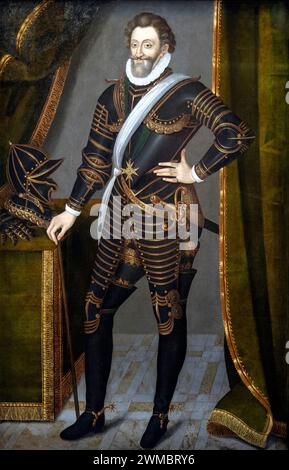 Heinrich IV. (1553–1610), guter König Heinrich oder Heinrich der große, König von Navarra (als Heinrich III.) von 1572 und König von Frankreich von 1589 bis 1610. Stockfoto