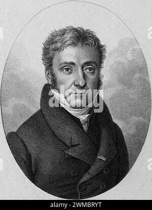 Pierre Dulong, Pierre Louis Dulong (1785–1838) französischer Physiker und Chemiker. Stockfoto