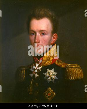 Wilhelm II. In der Schlacht von Waterloo, Wilhelm, Prinz von Orange, Wilhelm II. (1792–1849) König der Niederlande, Großherzog von Luxemburg und Herzog von Limburg. Wilhelm II. Von den Niederlanden Stockfoto