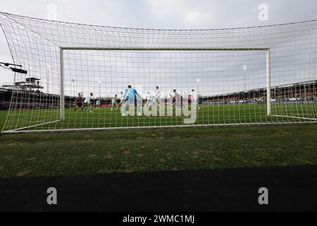 Almere, Niederlande. Februar 2024. ALMERE, 25.02.2024, Yanmar Stadium, Saison 2023/2024, niederländischer Eredivisie Football. Beschreibung: Pro Shots/Alamy Live News Stockfoto