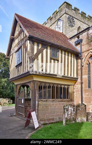 Berkswell Church. St John Baptist Anglican Church, Berkswell, Solihull, West Midlands, England, UK Stockfoto