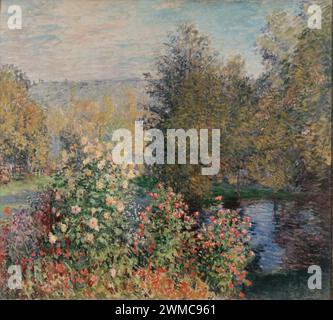 Eck of the Garden at Montgeron Gemälde von Claude Monet 1876 Stockfoto