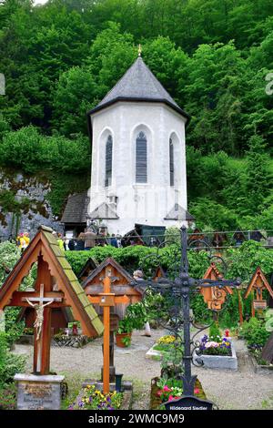 Ossarium, Friedhof Hallstatt, Bundesland Oberösterreich, Österreich, Europa Stockfoto