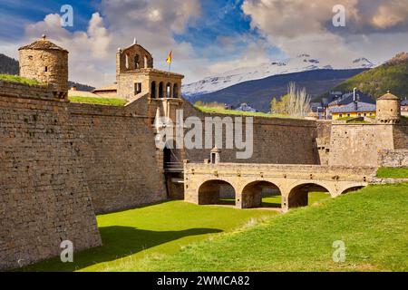 La Ciudadela, Zitadelle, Schloss von St. Peter, Jaca, Provinz Huesca, Aragón, Spanien, Europa Stockfoto