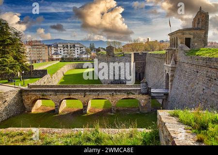 La Ciudadela, Zitadelle, Schloss von St. Peter, Jaca, Provinz Huesca, Aragón, Spanien, Europa Stockfoto