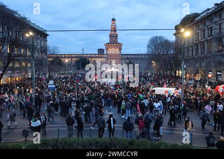 Pro - Palästina-märz Stockfoto