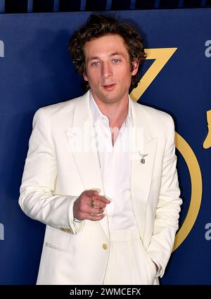 Jeremy Allen White nimmt am 24. Februar 2024 an den 30. Jährlichen Screen Actors Guild Awards im Shrine Auditorium und der Expo Hall in Los Angeles Teil. Foto C Flanigan/imageSPACE/SIPA USA Stockfoto