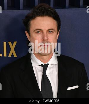 Casey Affleck nimmt am 24. Februar 2024 an den 30. Annual Screen Actors Guild Awards im Shrine Auditorium und der Expo Hall in Los Angeles Teil. Foto C Flanigan/imageSPACE/SIPA USA Stockfoto