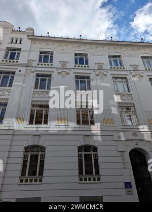 Das Jugendstilhaus in Linz, Österreich Stockfoto