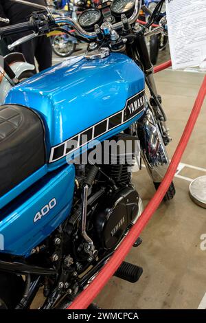 Die Bristol Classic Motorcycle Show 2024. Eine 1977 Yamaha RD400 Stockfoto