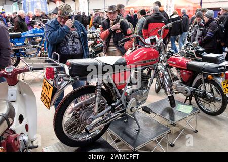 Die Bristol Classic Motorcycle Show 2024 Ein 1977er Gilera Tourenmoped mit 50 ccm Stockfoto