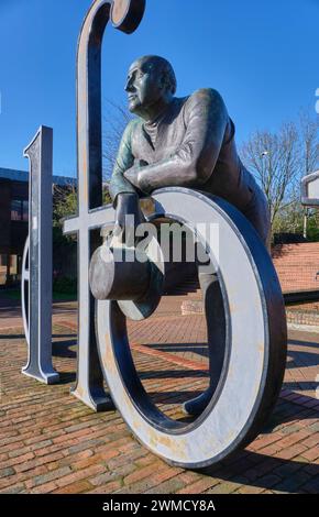 Thomas Telford Statue, Telford Square, Telford, Shropshire Stockfoto