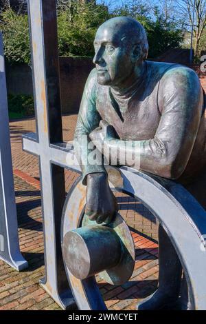 Thomas Telford Statue, Telford Square, Telford, Shropshire Stockfoto