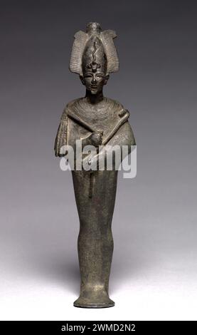 Statuette von Osiris, 664–30 v. Chr. Ägypten, späte Periode (715–332 v. Chr.), Dynastie 26 oder später Stockfoto