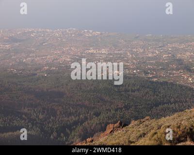 Aussichtspunkt El Valle (Nationalpark Teide, Teneriffa, Kanarische Inseln, Spanien) Stockfoto