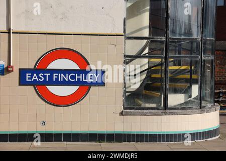 East Finchley London U-Bahn-Station Stockfoto