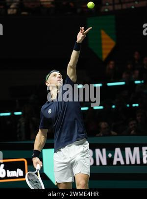 Tallon Griekspoor von Nederlandts 1/2 FINALE während der ABN Amro Open 2024, ATP 500 Tennis Turnier am 17. Februar 2024 in Rotterdam, Niederlande - Foto Laurent Lairys / DPPI Stockfoto