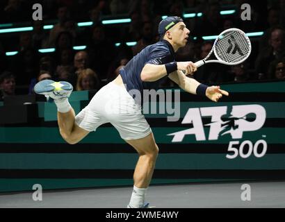 Tallon Griekspoor von Nederlandts 1/2 FINALE während der ABN Amro Open 2024, ATP 500 Tennis Turnier am 17. Februar 2024 in Rotterdam, Niederlande - Foto Laurent Lairys / DPPI Stockfoto