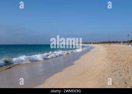 Praia de Santa Maria Beach, Santa Maria, Sal, Kapverdische Inseln, Afrika Stockfoto