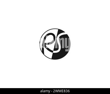 Creative Letter RS Logo Design Vektorvorlage Stock Vektor
