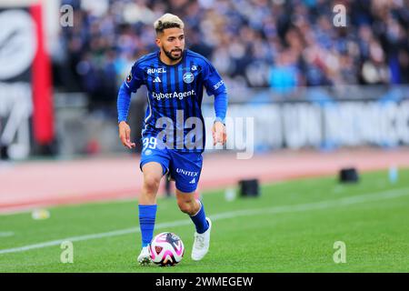 Machida Gion Stadium, Tokio, Japan. Februar 2024. Vasquez Byron (Zelvia), 24. FEBRUAR 2024 - Fußball/Fußball: Spiel der J1 League 2024 zwischen dem FC Machida Zelvia 1-1 Gamba Osaka im Machida Gion Stadium, Tokio, Japan. Quelle: Naoki Nishimura/AFLO SPORT/Alamy Live News Stockfoto